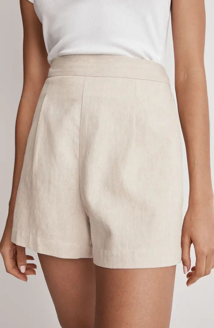 Clean Linen & Cotton Pull-On Shorts | Nordstrom