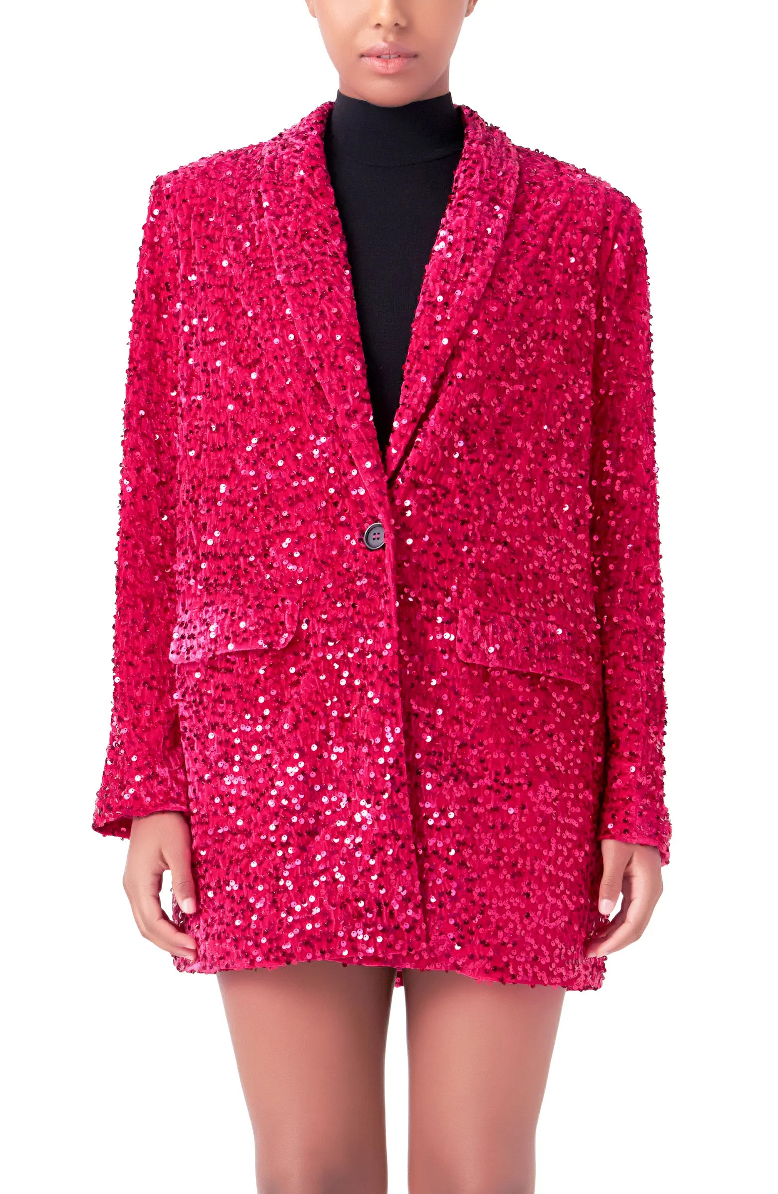 Endless Rose Sequins Velvet Blazer | Nordstrom | Nordstrom