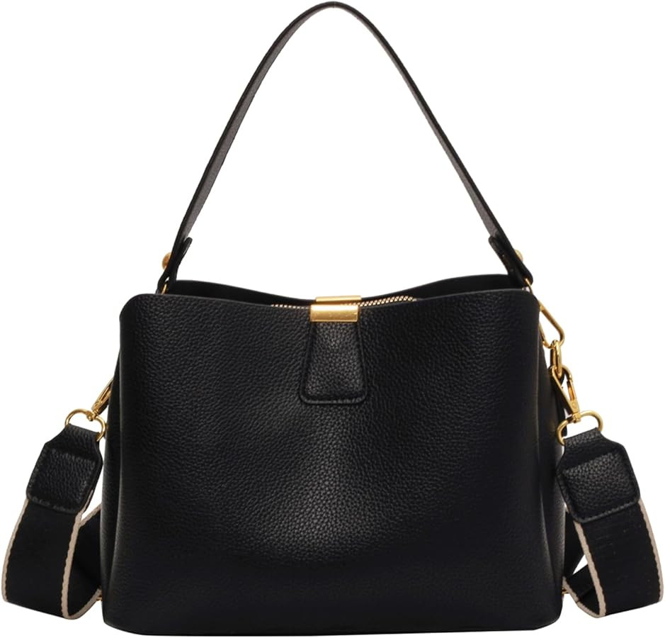 Women's Crossbody Shoulder Bag, PU Composite Fabric Small Tote Handbag with Adjustable Strap, Fas... | Amazon (US)