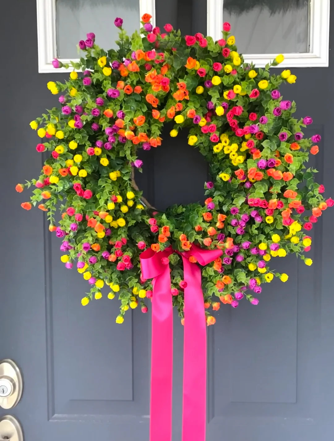 Multicolored Spring Summer Wreath | Journey Decor