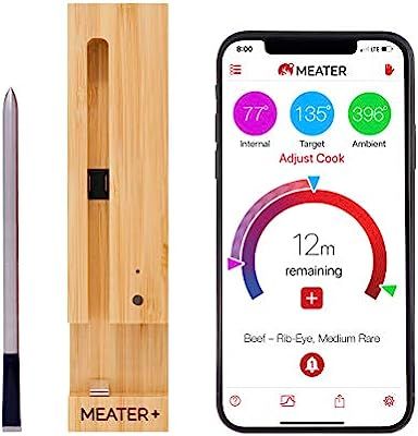 New MEATER+165ft Long Range Smart Wireless Meat Thermometer for the Oven Grill Kitchen BBQ Smoker... | Amazon (US)