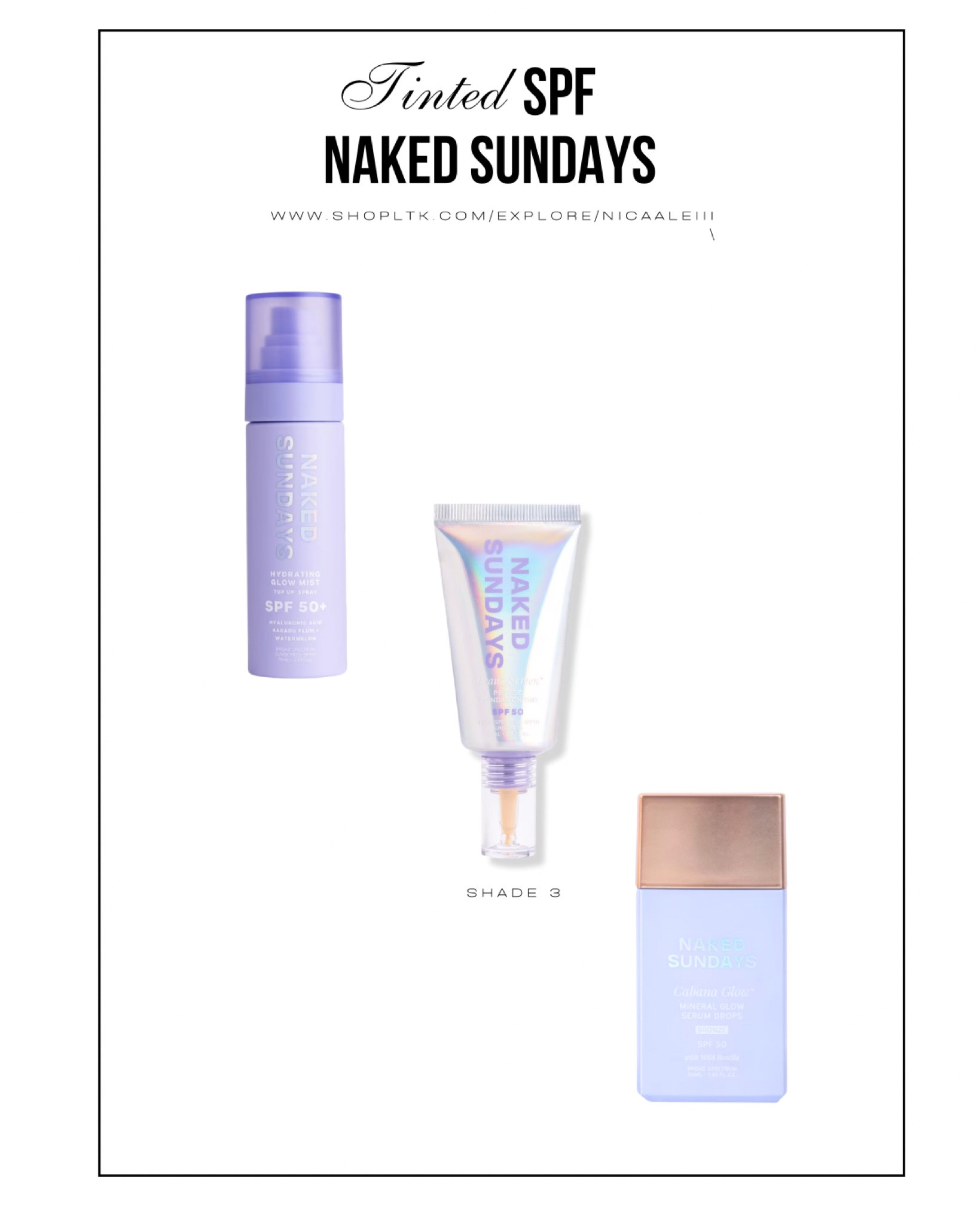 Lightweight, hydrating SPF 50 foundation tint for my dry/combination skin.

#LTKBeauty