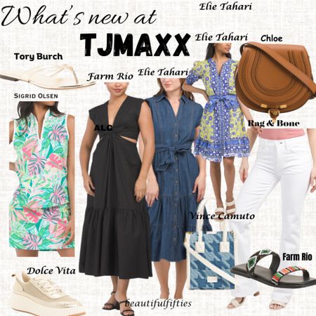 New items at TJ Maxx - their items go very fast!

Dresses, handbags, sandals, sneakers, Farm Rio, Elie Tahari, Tory Burch, Dolce Vita 
