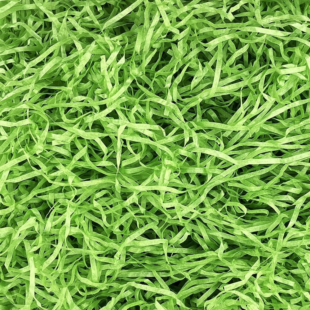 Asekonc 1/2 LB Easter Green Grass Green Raffia Grass Super Large Pack Recyclable Paper Shred for ... | Amazon (US)