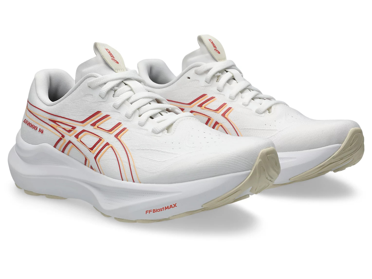 GT-2000 14 | Women | White/Dark Pink Clay | Running Shoes | ASICS United States | ASICS (US)