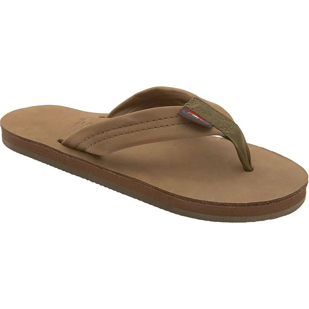 Rainbow® Rainbow Wide Strap Flip Flop in Dark Brown at Nordstrom, Size Small | Nordstrom