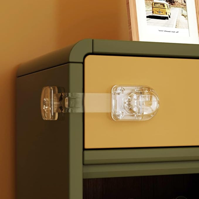 EUDEMON 3 Pack Child Safety Locks, Childproof Strap Locks for Drawers, Fridges, Toilets, Cupboard... | Amazon (US)