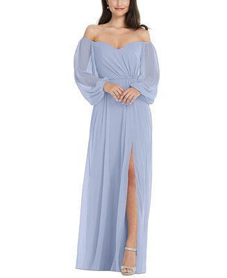 Dessy Collection Women's Off-The-Shoulder Gown & Reviews - Dresses - Women - Macy's | Macys (US)