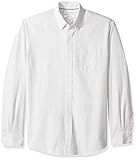 Amazon Essentials Men's Regular-Fit Long-Sleeve Stripe Pocket Oxford Shirt, Grey, Large | Amazon (US)