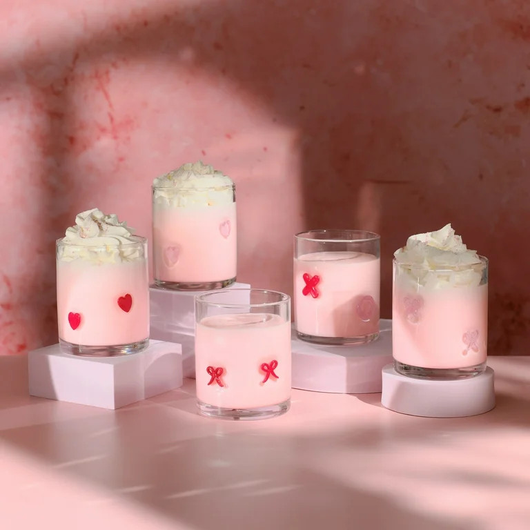 Thyme & Table 12 fl oz Pink Bows Charm Drinking Glasses, Set of 2 | Walmart (US)