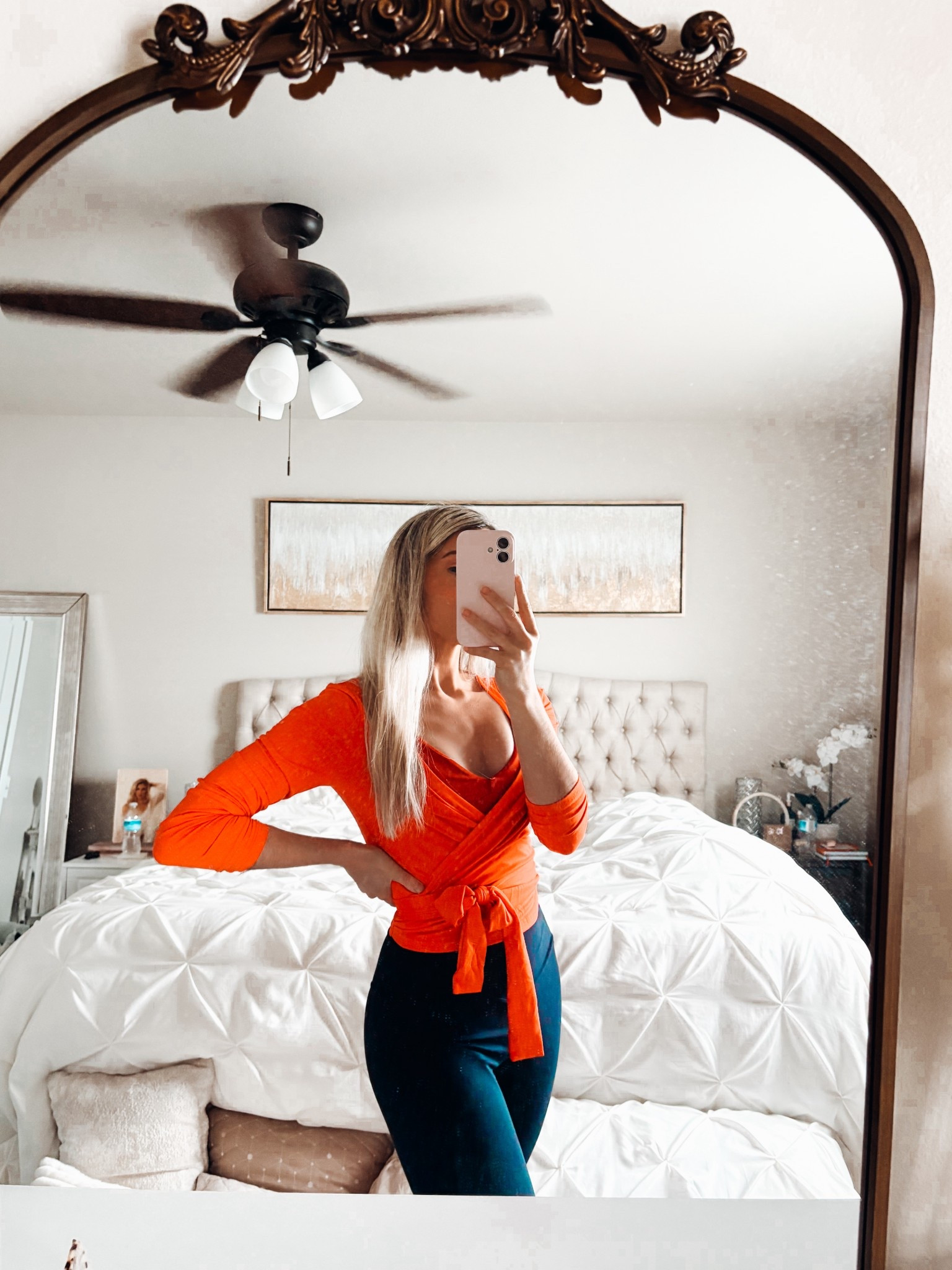 When I told you I have this in every color..!🫶🏻🤌🏻 World’s cutest athletic wrap-top❤️