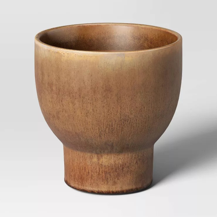 Glazed Footed Outdoor Ceramic Planter Pot - Threshold™ | Target
