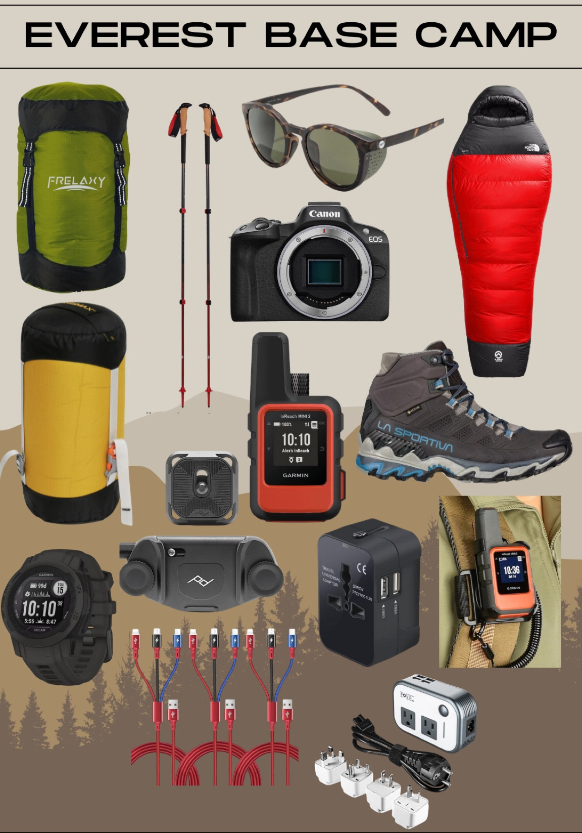 Some of my daily fear for Everest base camp! I’ll be carry most of this during our trek everyday but need all of it for the trip! 

#LTKActive #LTKfitness #LTKtravel