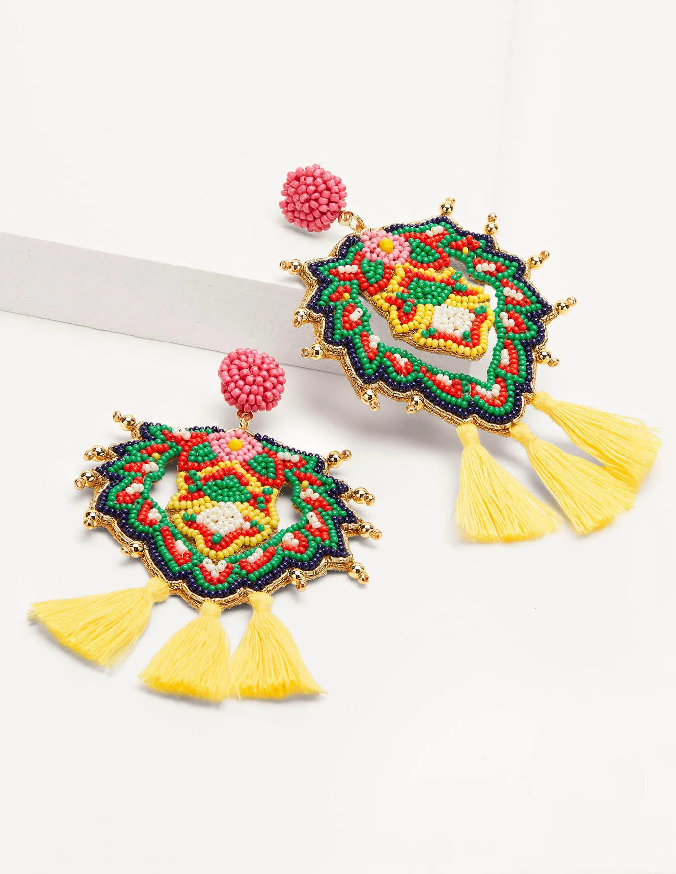 Beaded Earrings - Decorative Bloom | Boden UK | Boden (UK & IE)