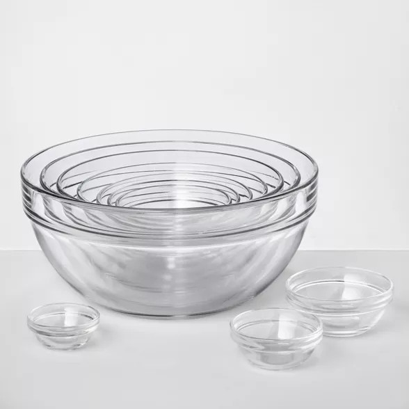 Set of 10 Glass Mixing Bowls - Made By Design™ | Target