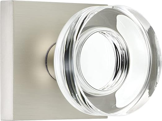 coolnews Crystal Door Knobs Interior, Passage Hall Closet Door Knobs, Satin Nickel | Amazon (US)