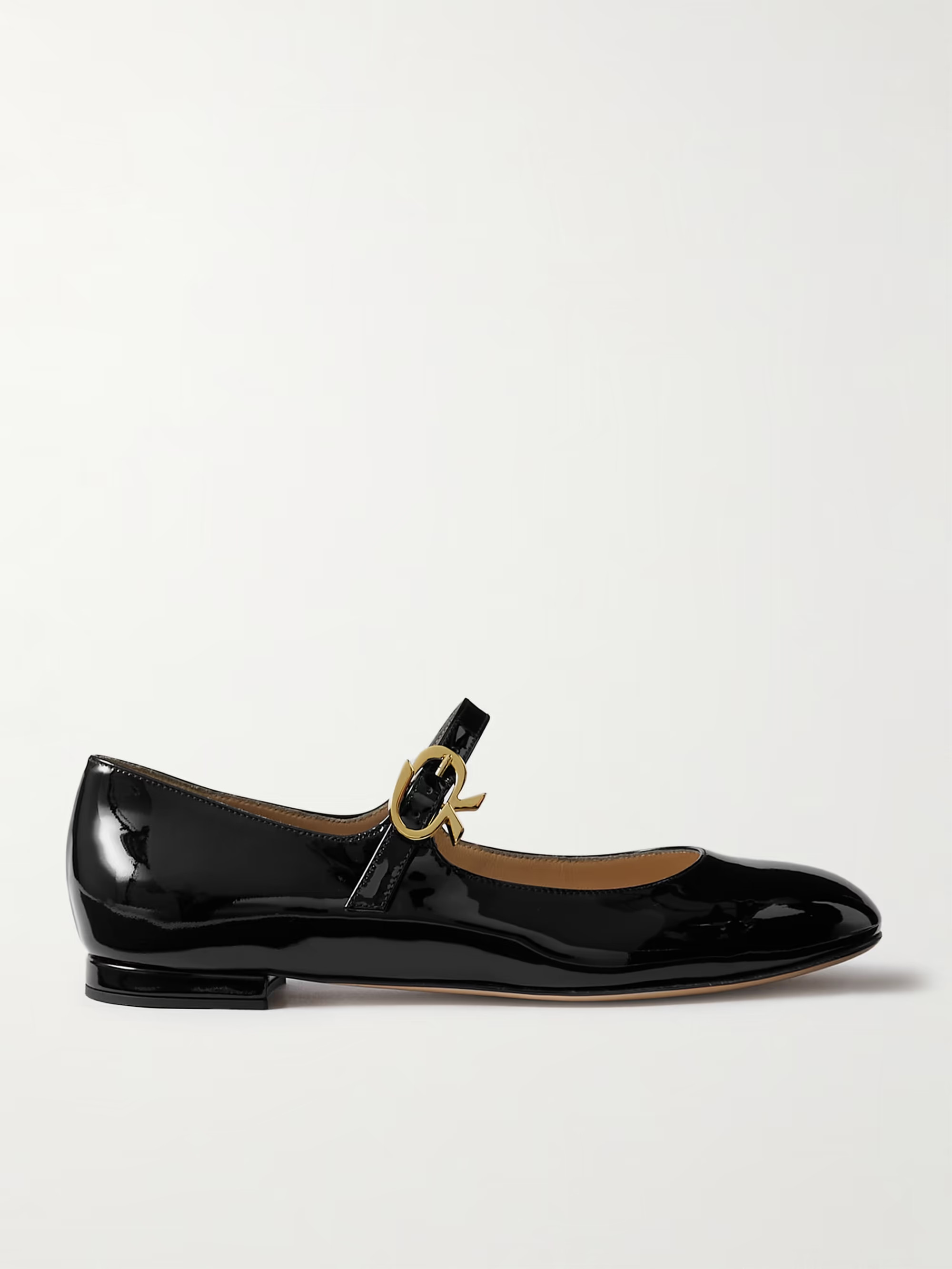 Patent-leather Mary Jane flats | NET-A-PORTER (US)