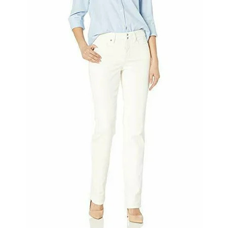 NYDJ $119 Womens New Ivory Straight leg Casual Pants 14 B+B | Walmart (US)