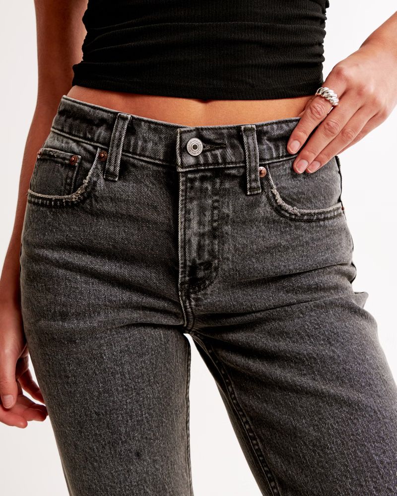 Mid Rise 90s Straight Jean | Abercrombie & Fitch (US)