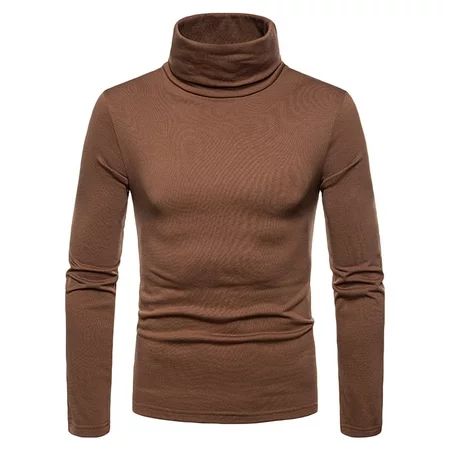 GBSELL Pullover Warm Tops Long Sleeve Shirt For Men Base Tops Men Turtleneck T-Shirt Bottoming Shirt | Walmart (US)