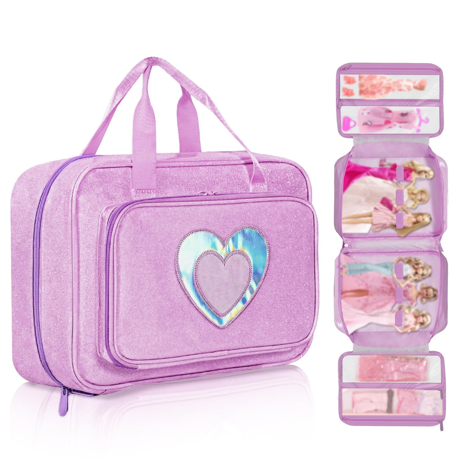 Carrying Case Compatible with Barbie Dolls 12-Inch, Storage Organizer with Handle Holds up to 6 D... | Amazon (US)