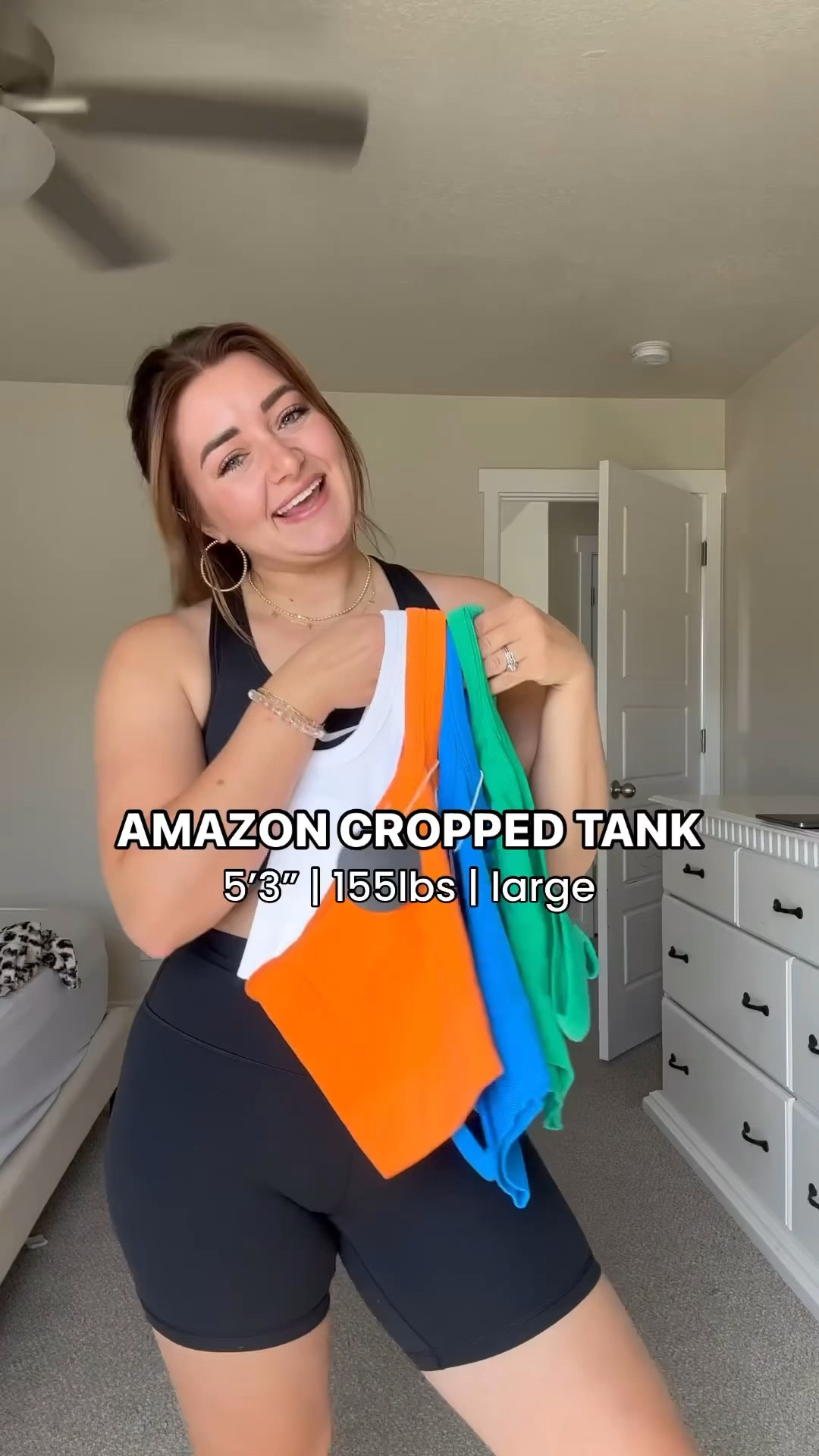 Wearing a large! Definitely size up 😊 So many cute color options!!

#LTKFindsUnder50 #LTKSwim #LTKFitness