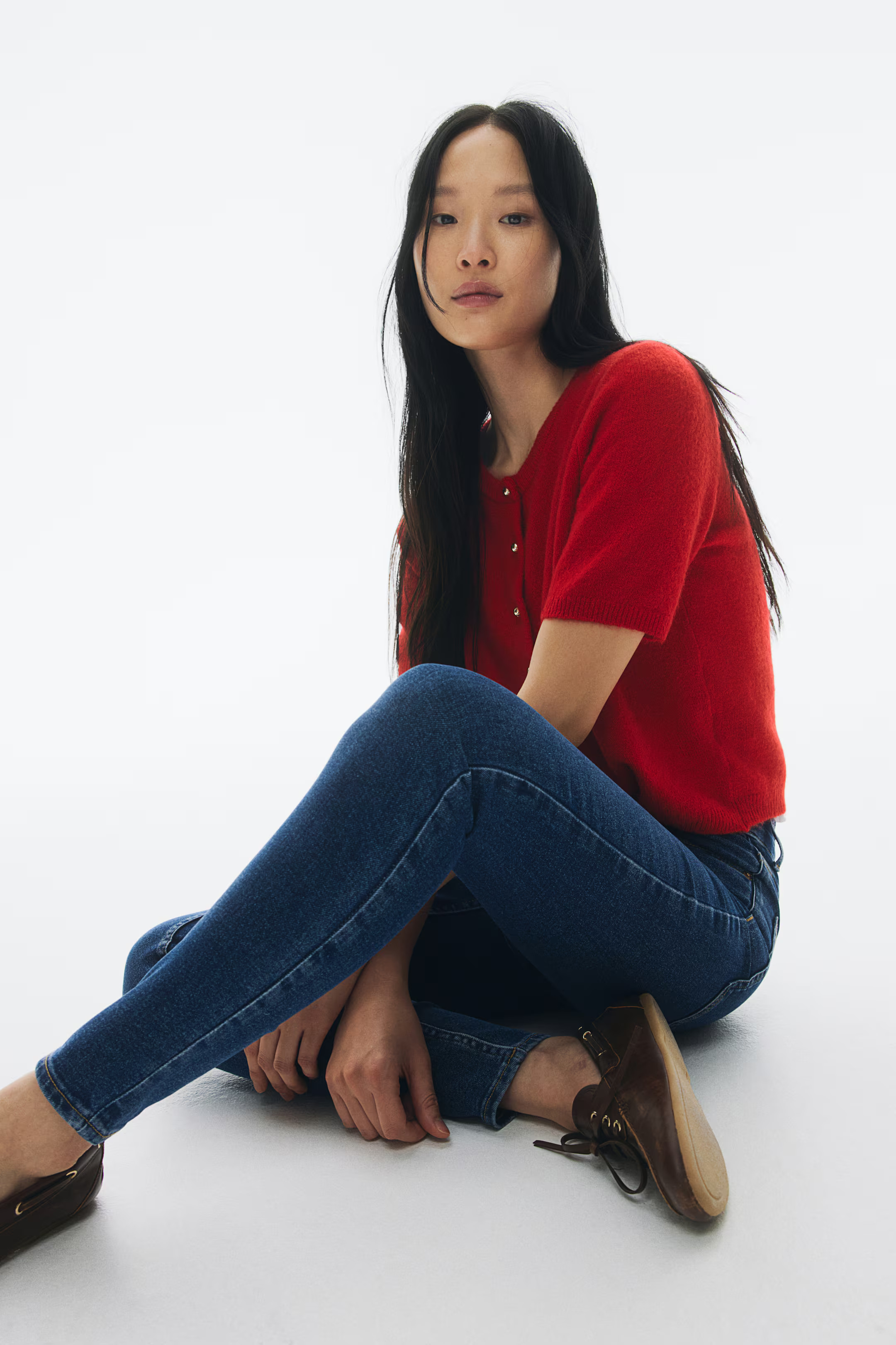 Skinny High Jeans - Dunkles Denimblau - Ladies | H&M AT | H&M (DE, AT, CH, NL, FI)