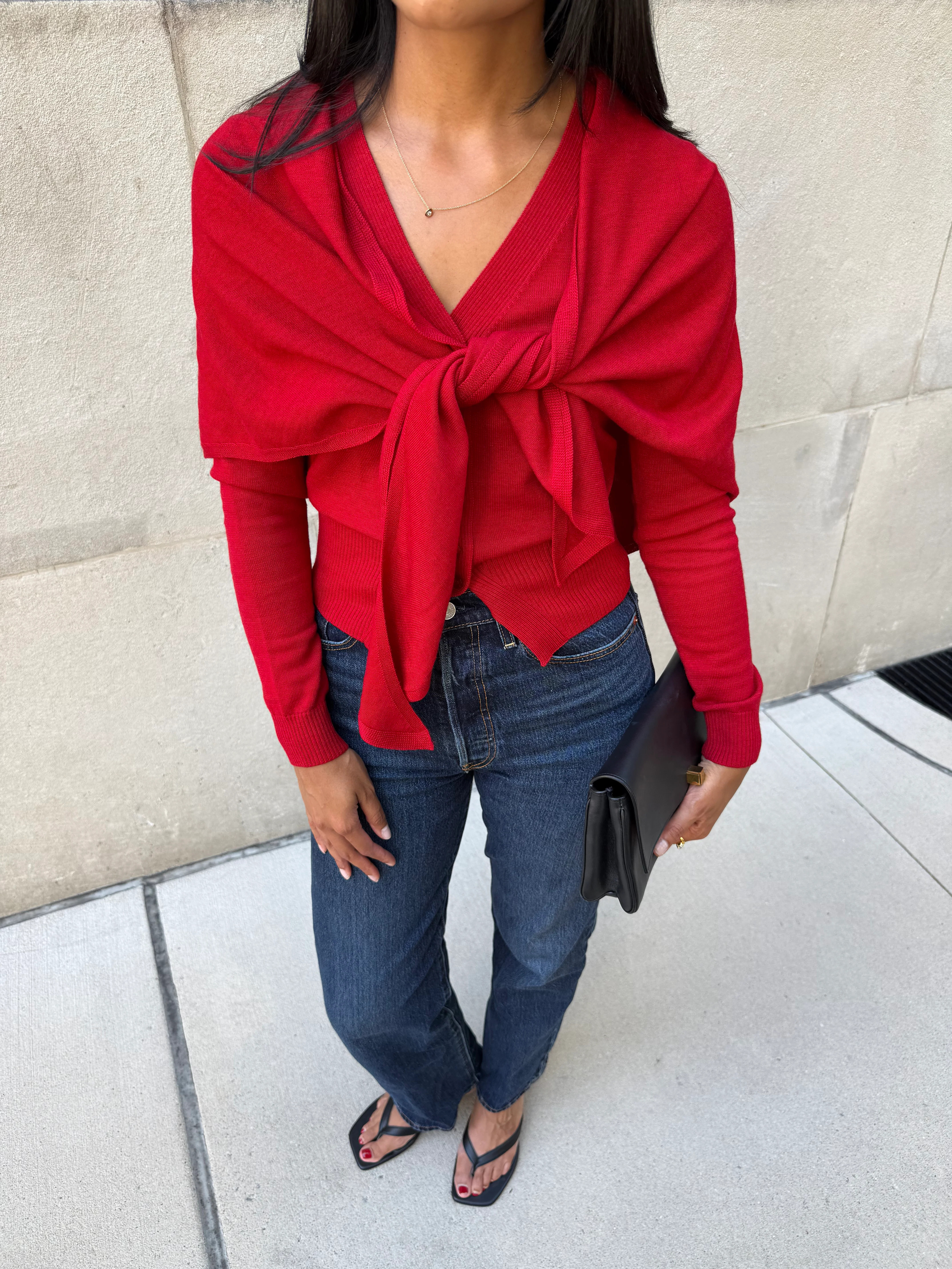 The Amal Cardigan -  Red Red / L | Hill House Home US