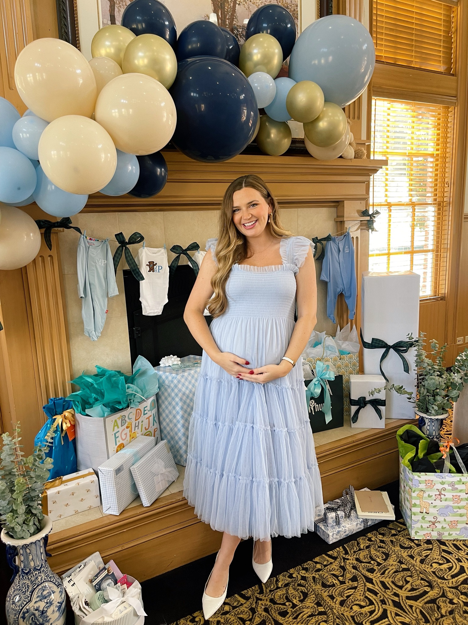Sweetest day celebrating baby boy 🥰🩵 Love this dress from Hill House! 

#LTKSaleAlert