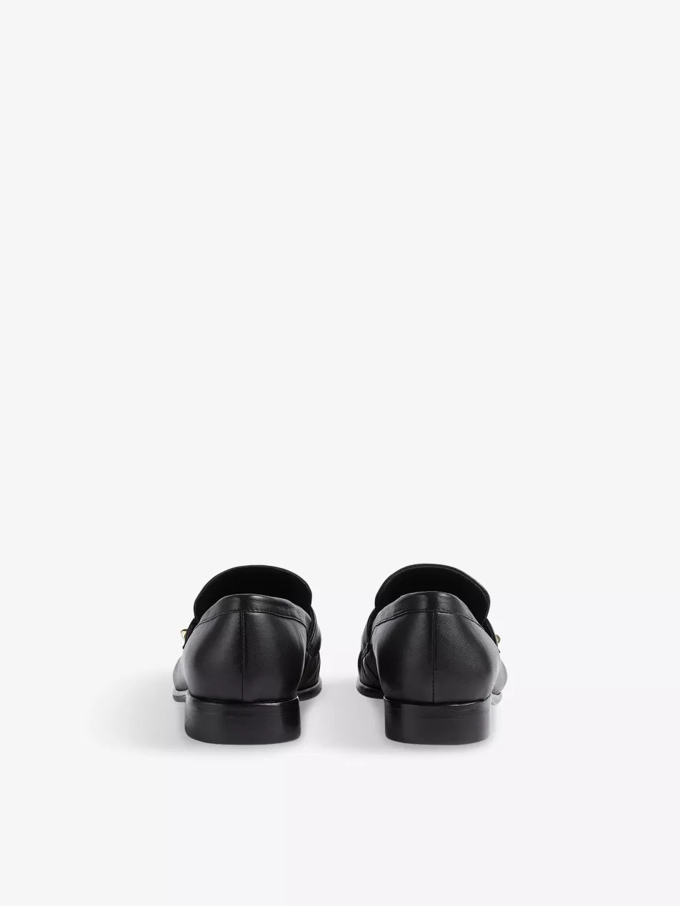 Adira Stud-Embellished Leather Loafers | Selfridges