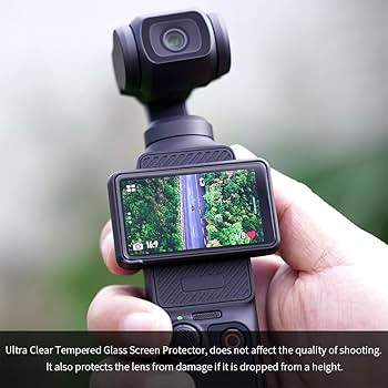 MAXCAM Screen Protector for Osmo Pocket 3, Ultra Clear Tempered Glass Screen Protector + Tempered... | Amazon (US)