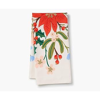RIFLE PAPER CO. Holiday Bouquet Tea Towel, 28" L x 21" W, Introduce Holiday Spirit into Your Kitc... | Amazon (US)