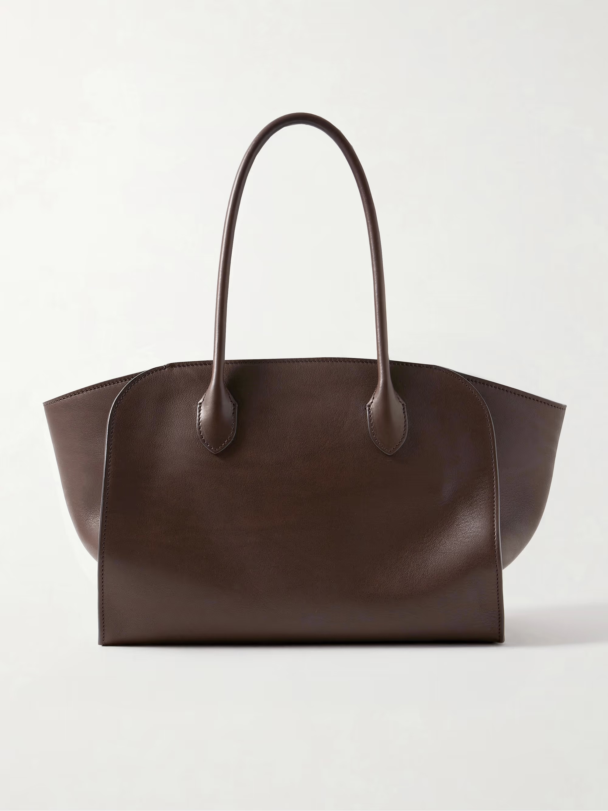 Marlo 12 leather tote - brown - One Size | NET-A-PORTER (UK & EU)
