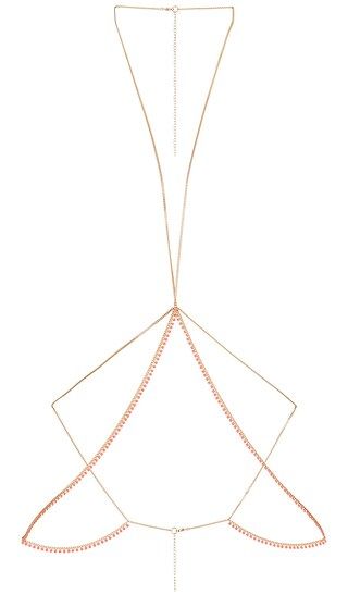 Angela Body Chain in Gold | Revolve Clothing (Global)
