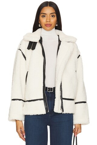 BLANKNYC Contrast Stitching Jacket in Checking in from Revolve.com | Revolve Clothing (Global)