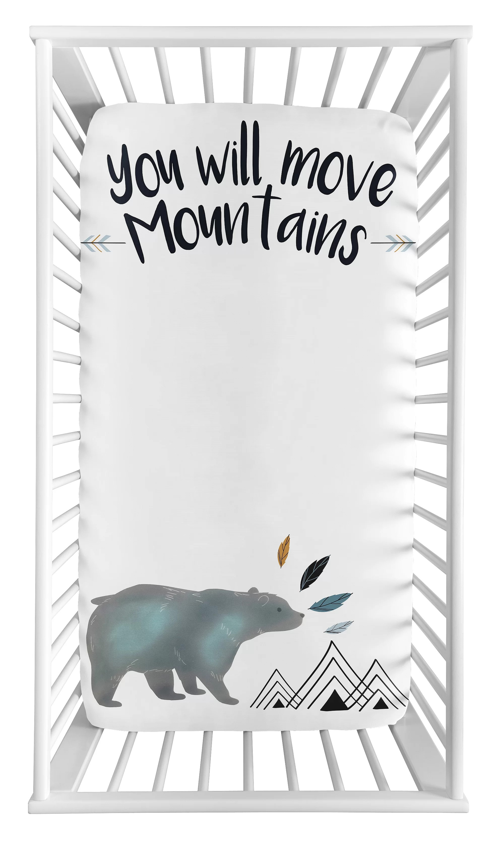 Sweet Jojo Designs Bear Mountain Photo Op Fitted Crib Sheet & Reviews | Wayfair | Wayfair North America