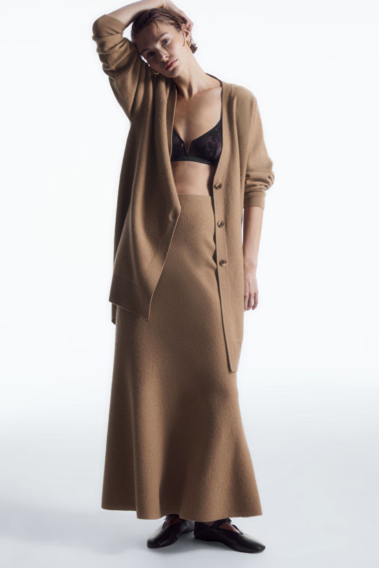 FLARED MERINO WOOL MAXI SKIRT | COS UK