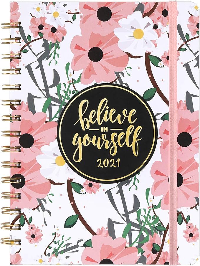 2021 Planner - Weekly & Monthly Planner 2021 with Tabs, 6.4"x 8.5", Jan 2021 - Dec 2021, Flexible... | Amazon (US)