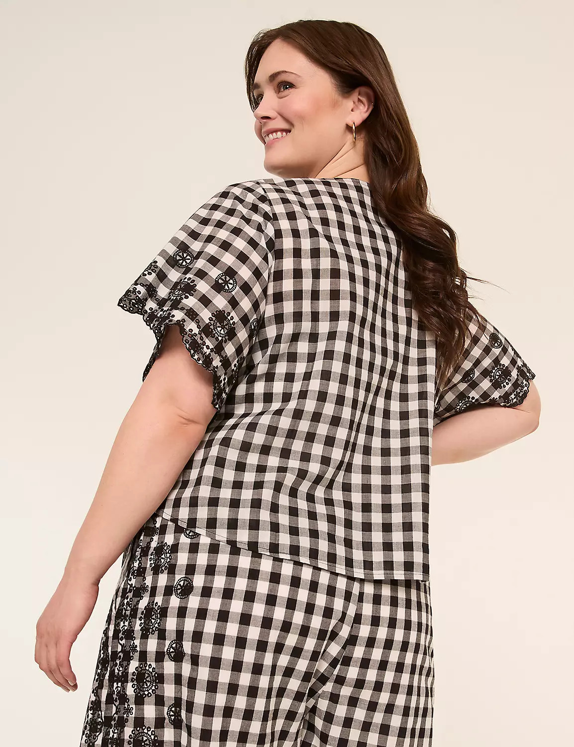 Gingham Tie-Front Top | LaneBryant | Lane Bryant (US)