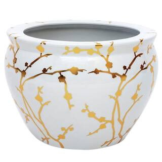 14 in. Gold Branches Fishbowl | The Home Depot