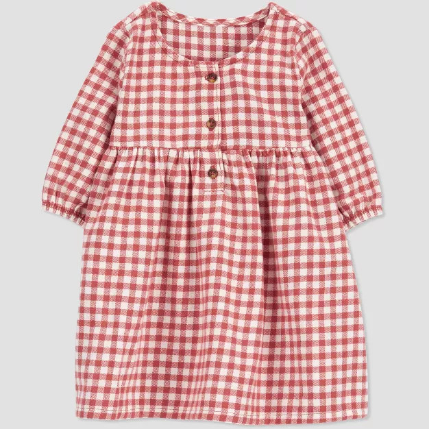 Carter's Just One You® Baby Girls' Plaid Dress - Red 9M | Target