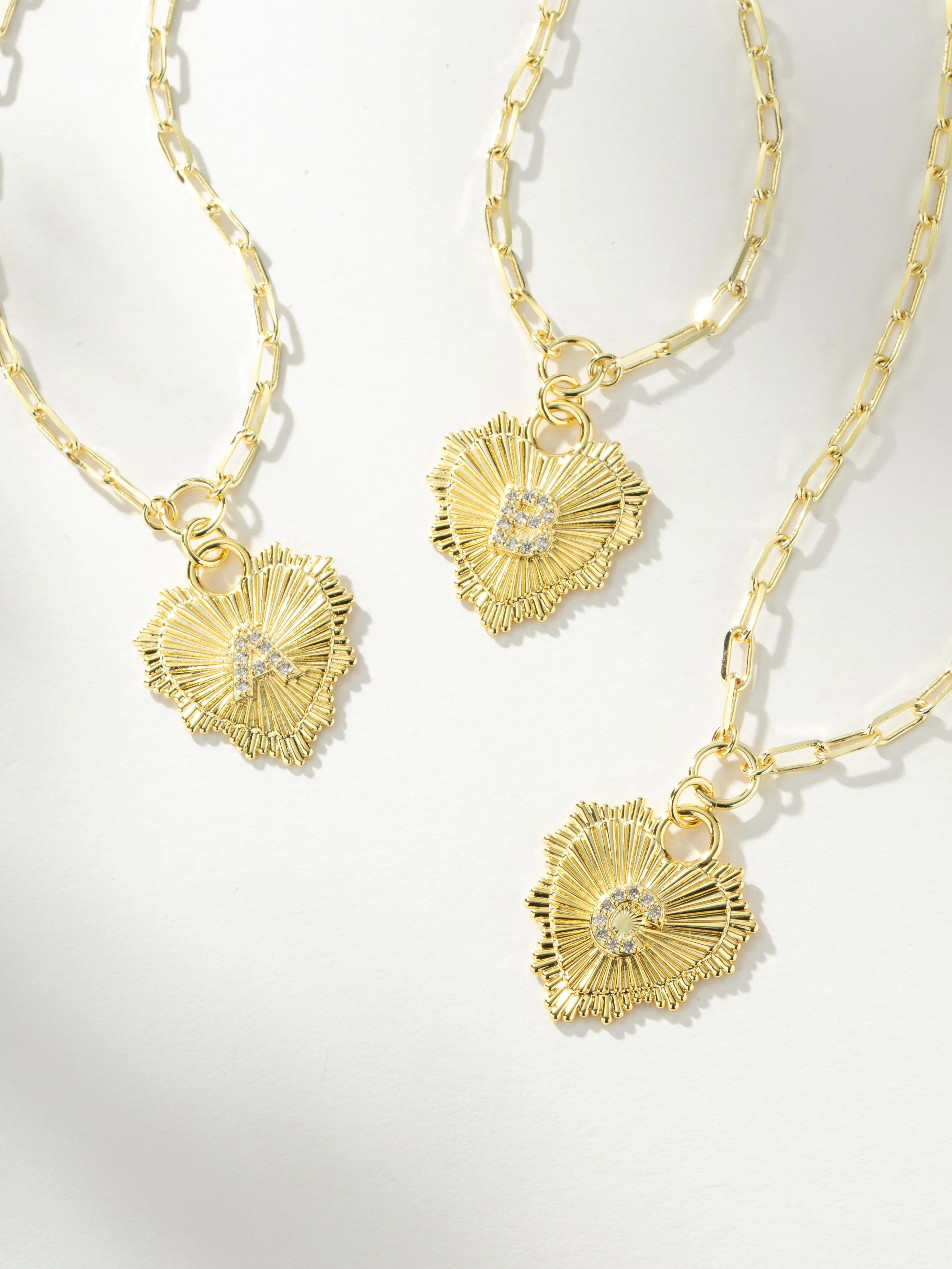 Lover Initial Necklace in Gold | Heart Necklace | Uncommon James | Uncommon James