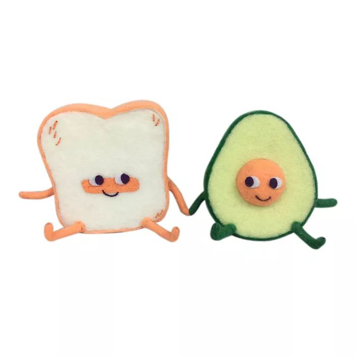 Felt Duo Figural Valentine&#39;s Day Avocado &#38; Toast - Spritz&#8482; | Target