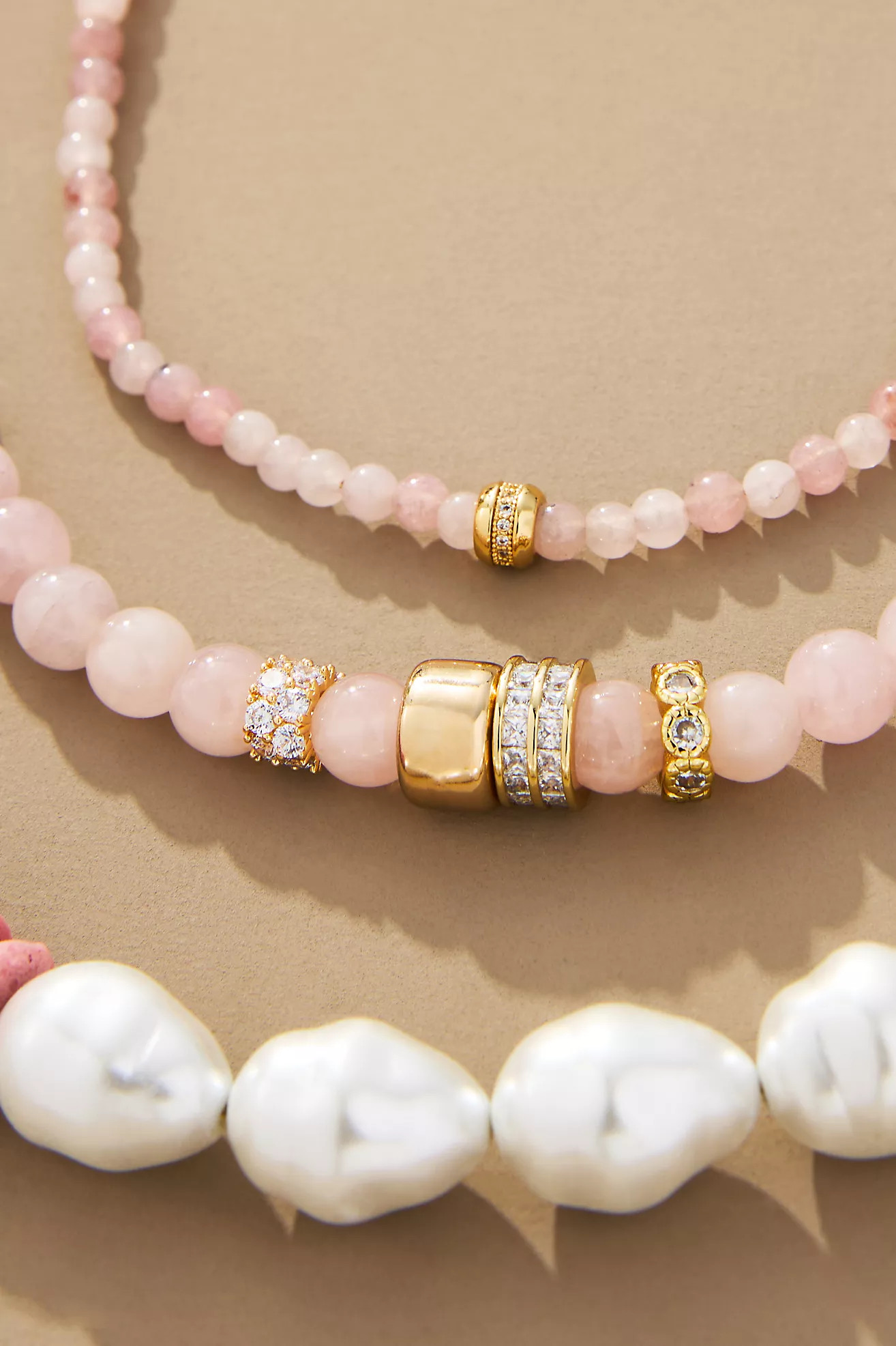 Pearl Beaded Necklaces, Set of 3 | Anthropologie (US)