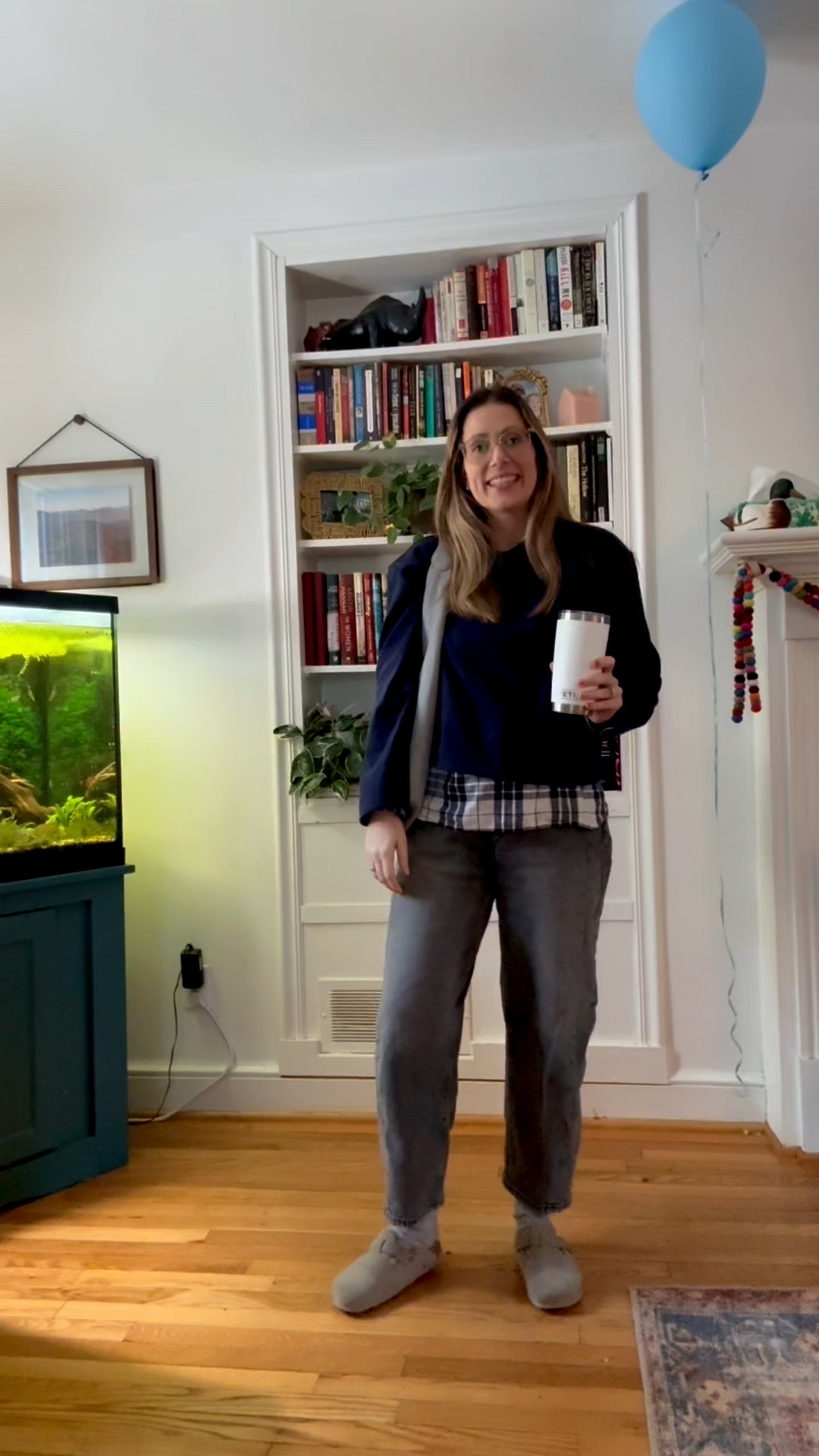 Who else has a long weekend this weekend?! It may only be three days but I feel like a kid on spring break 🤣 I'm celebrating with a large gin and seafood. 

I went a little extra casual yesterday but I love these barrel jeans. They run tts and come in a few washes     

#LTKootd #LTKmomlife