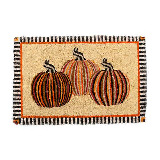 Autumn Pumpkins Entrance Mat | MacKenzie-Childs