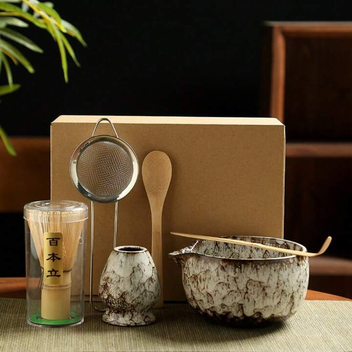 MYVIT Conjunto de Acessórios Tradicionais de Chá Matcha, Inclui Tigela de Matcha, Batedor de Ba... | SHEIN