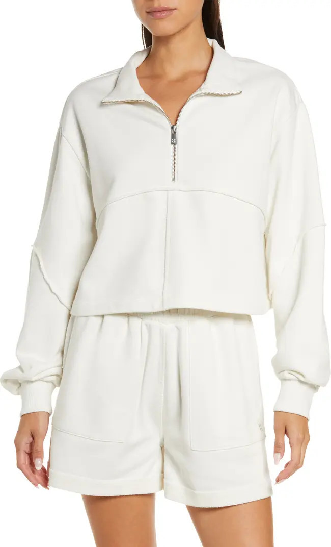 Revive Half Zip Crop Sweatshirt | Nordstrom