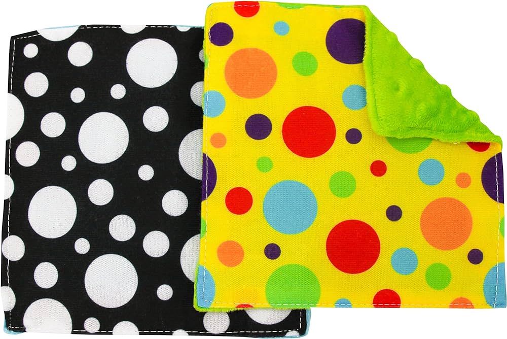S&T INC. Crinkle Squares Baby Toys, 6 Inch x 6 Inch, Dots, 2 Pack | Amazon (US)