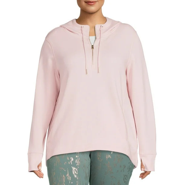 Avia Women's Plus Size Faux Fur Lined Hoodie - Walmart.com | Walmart (US)